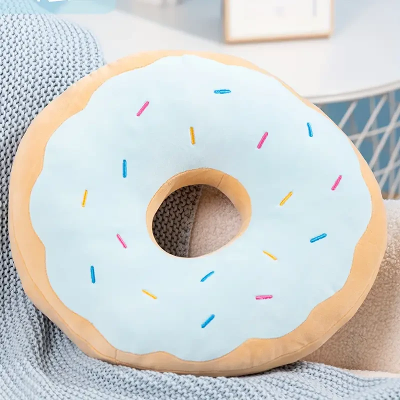 42cm/16.54in Big Healing Simulation Food Donut Plush Toy Backrest Sweet Doughnut