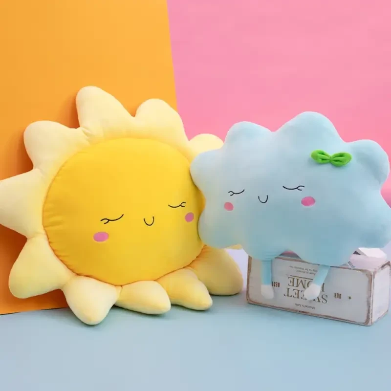Sun Pillow Girl Heart Cloud Down Cotton Plush Cushion Home Sofa Decoration Cushion