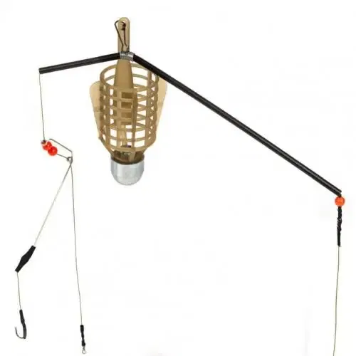Color: Brown - 20/30/40/50g Outdoor Fishing Feeder Bait Cage Lure Holder Sinker Basket Feeder Bait Basket