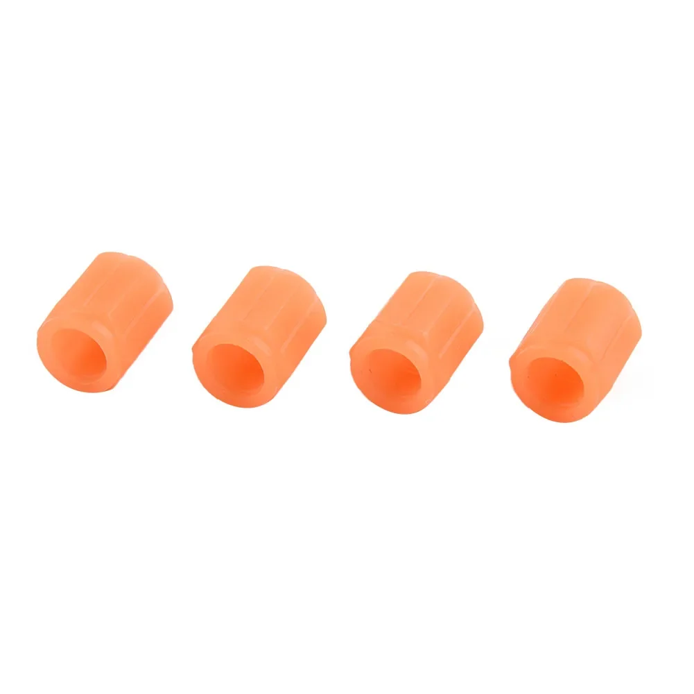 Color: Dark Grey, Ships From: CHINA - 4 PCS/Set Valve Covers Yellow Blue High-quality Luminous Bike Tire Valve Stem Cap Car Tire Valve Cap Orange Pink