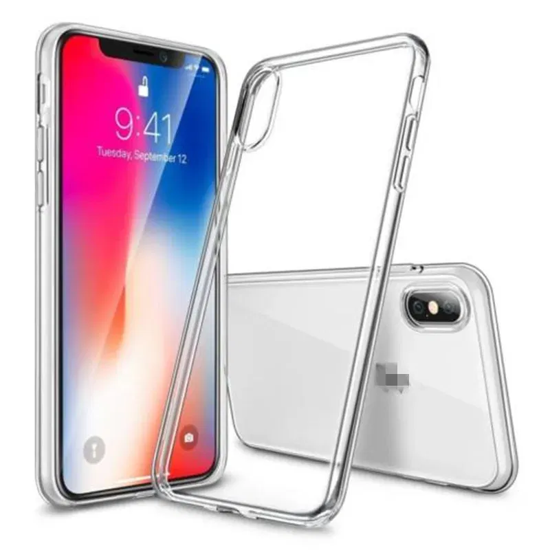 Material: Silicon - Transparent Soft Case For iPhone 11 12 13 Mini 15 14 Pro XS Max Clear Silicone Case For iphone X XR 8 7 Plus SE 2020 Back Cover