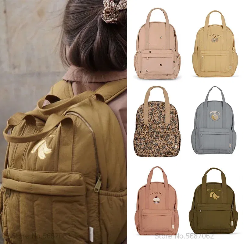Color: multi - KS Baby Backpack Kids Schoolbag Kindergarten Bags Brand Cherry Lemon Children's Boys Girls Mom Traveling Storage Bag Wholesale