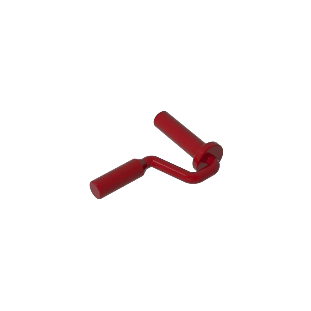 Color: Wood - Gobricks GDS-90263 Equipment Paint Roller Brush Handle Edge On Handle compatible with lego 12885 Assembles Building Blocks