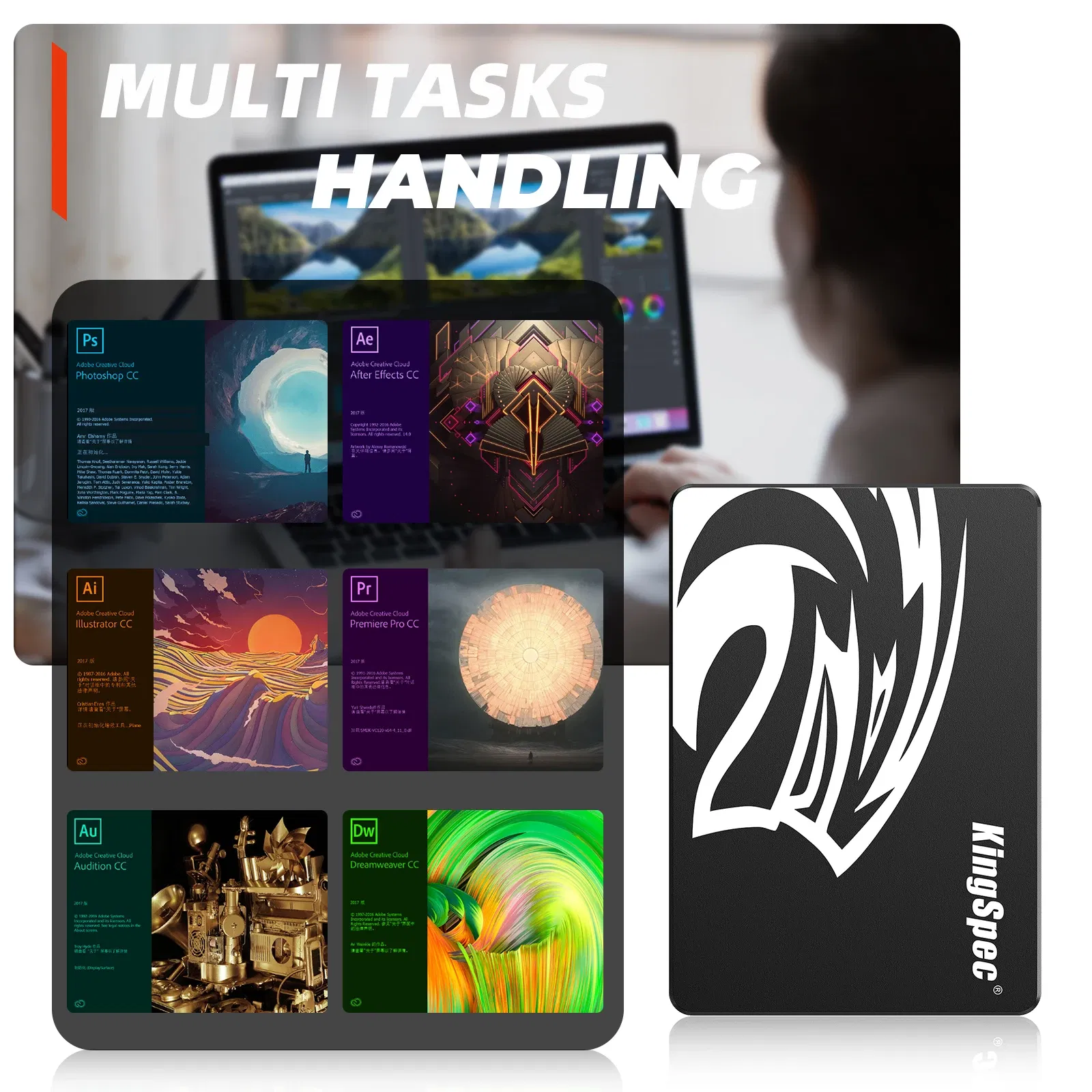 SSD Capacity: 2TB - KingSpec SSD Drive HDD 2.5 Hard Disk SSD 240GB 480GB 1TB 2TB 512GB 960GB SATA3 Disk Internal Hard Drive for Laptop PC