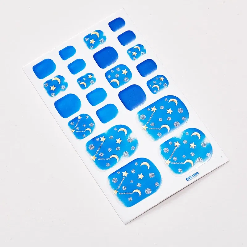 Color: Lvory - 22 Tips/Sheet Nail Sticker Album Nail Designs Manicure Nail Accesoires Nail Art Stickers Nail Wraps DIY  Women Salon Loveliness