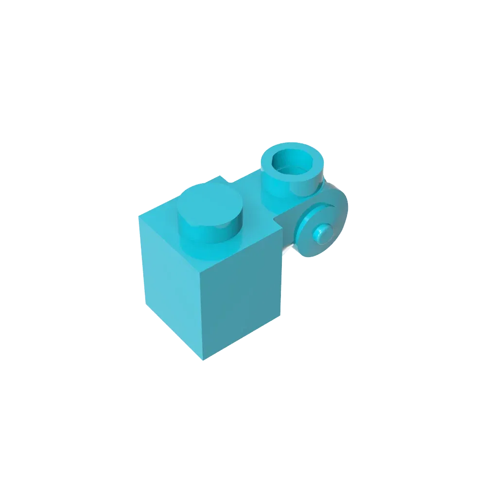 Color: light green - Gobricks GDS-M150 Brick Special 1 x 1 with Scroll with Open Stud compatible with lego 20310 Assembles Building Blocks