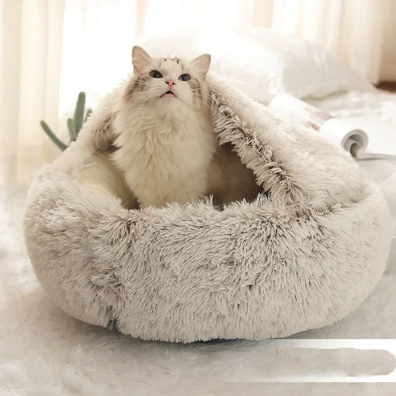Pet Winter Bed Round Plush Warm