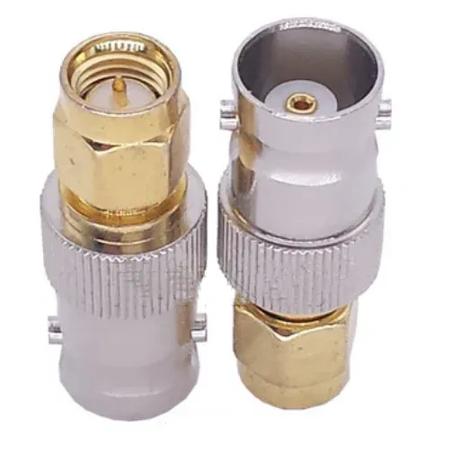 Color: Red - Q9 BNC To SMA Adapter SMA Male Female To BNC Male Female Straight  Coaxial RF Connector