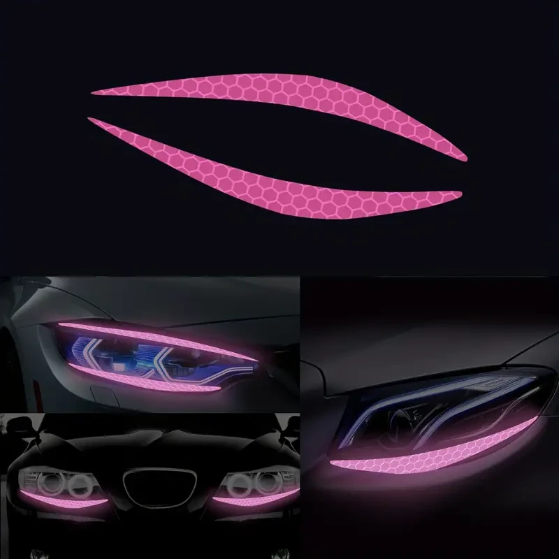 Reflective Eyeliner Car Headlight Decals - Vinyl Bumper Stickers