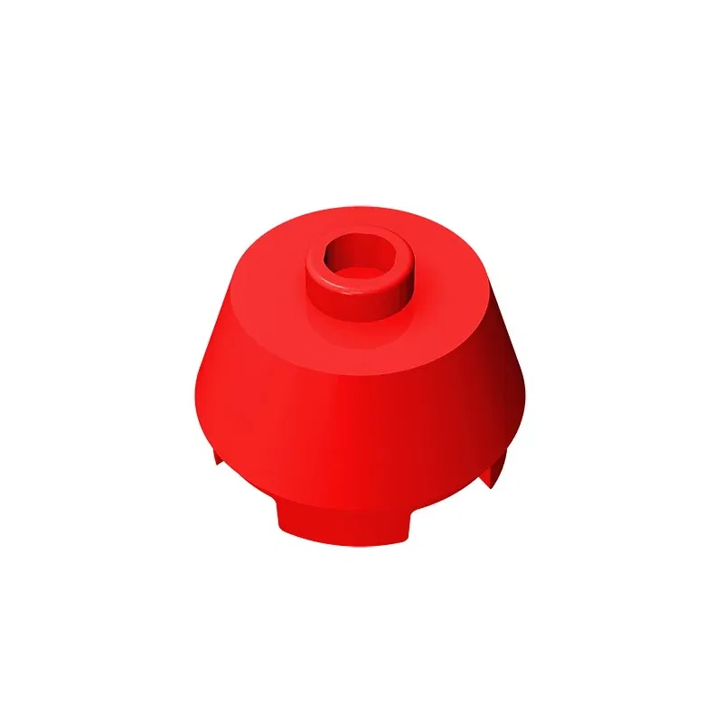 Color: Dark Red - Gobricks GDS-946 Cone 2 x 2 Truncated compatible with lego 98100 pieces of children's DIY Educational Building Blocks Technical