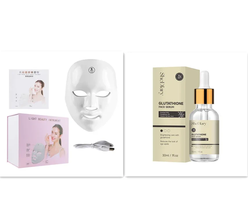 Seven-Color LED Photon Rejuvenation Mask with Touch Screen Control