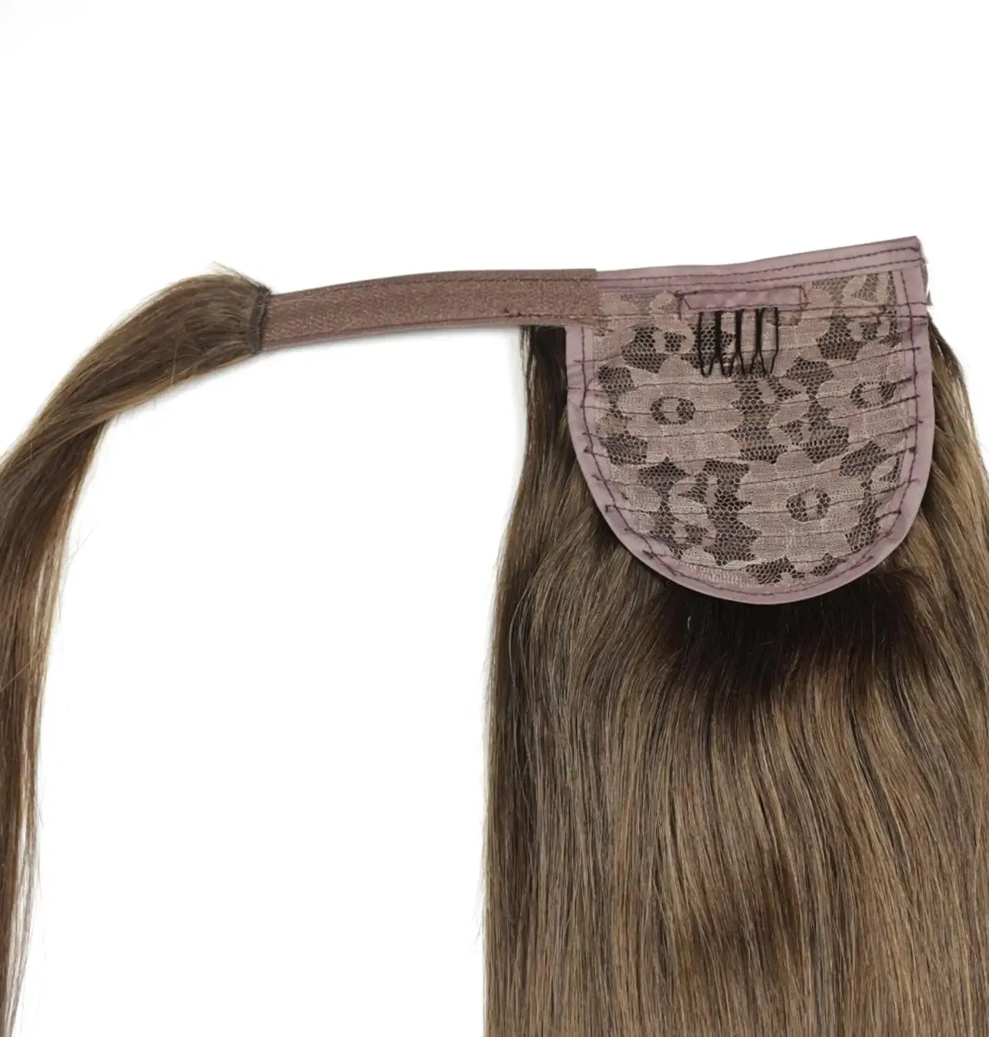 Color: #2, Life Span: 6 Months With Proper Care, Stretched Length: 24inches, Longest Hair Proportion: 35%-45% - ZZHAIR 100% Human Hair Extensions 16"-28" Machine Made Remy Magic Wrap Around Ponytail 60g-120g Clip In Horsetail Stragiht