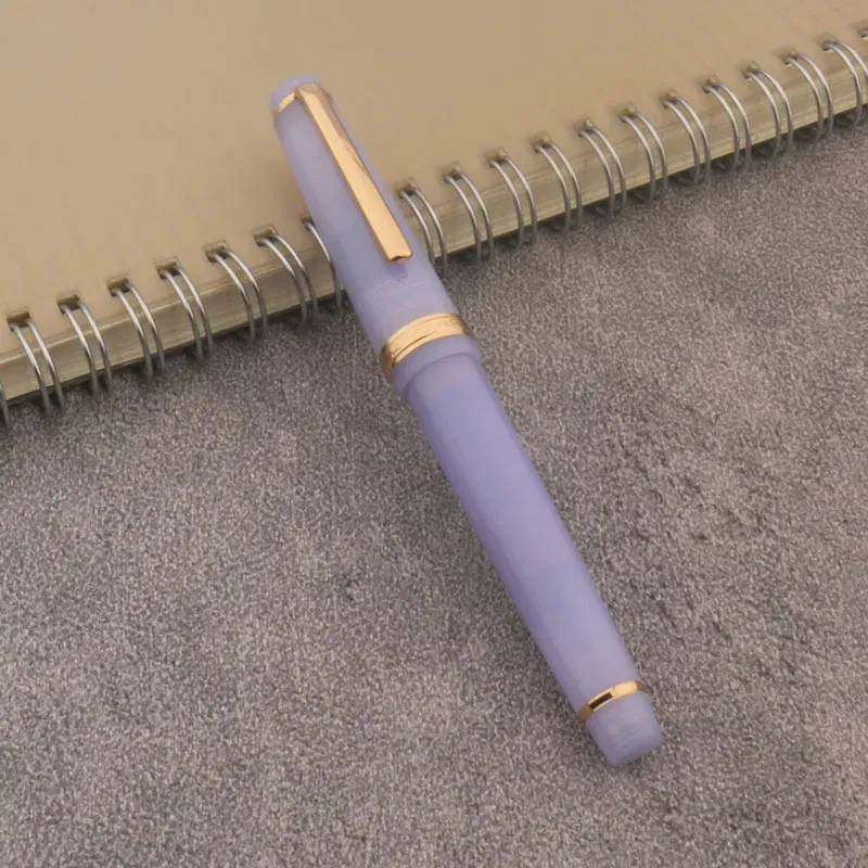 Color: SKY BLUE - JinHao 82 Fountain Pen Color match Dip in water Glass Nib Stationery Office School Supplies Ink Pens