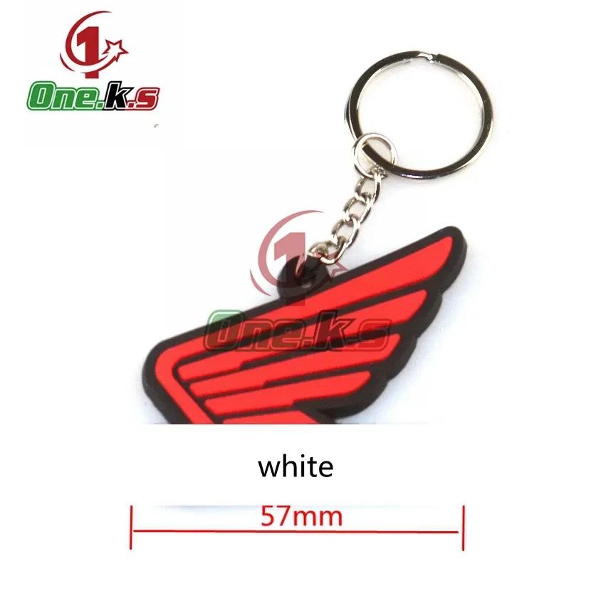Color: Lavender - Rubber Motorcycle Key Ring Key Chain cool keychain 3D Soft For HONDA CB1000 CB650F  CBR100RR  CB650R