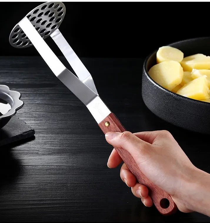 Stainless Steel Non-Stick Potato Masher & Ricer