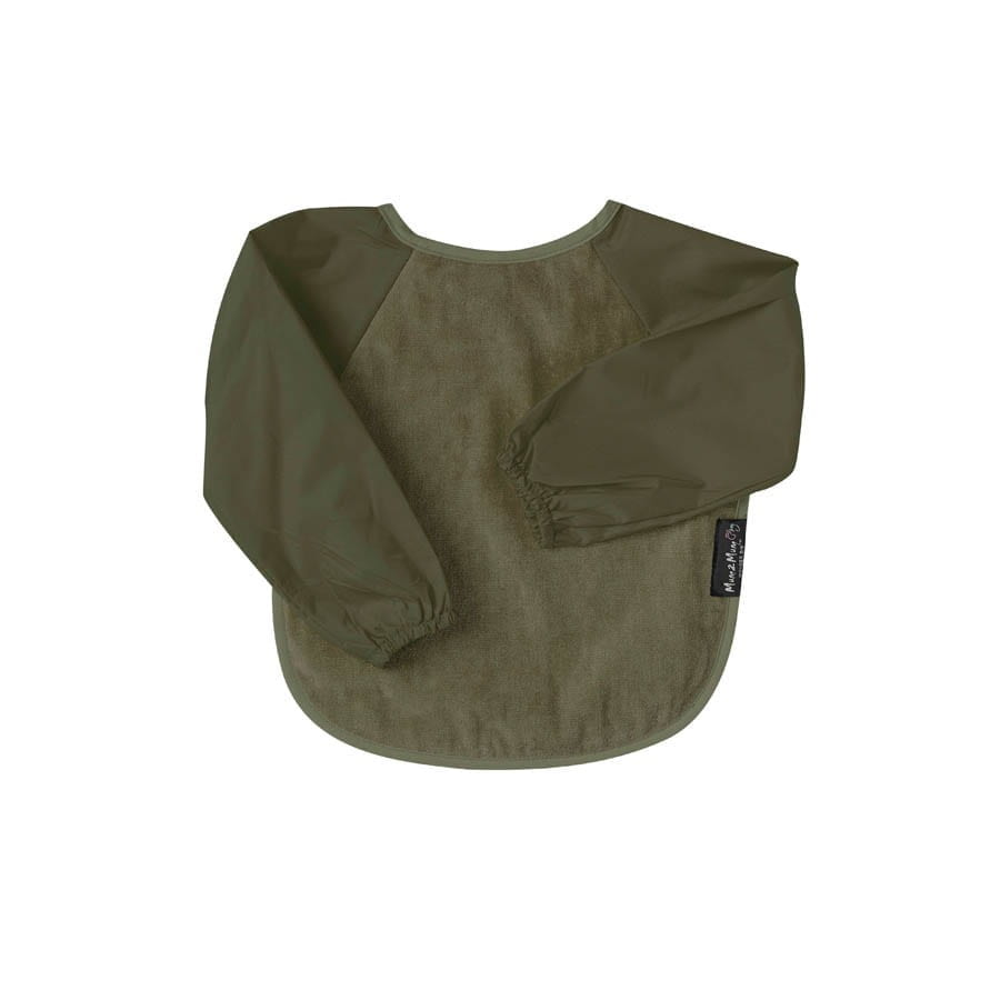 Sleeved Bib | 6-18 Months | Olive Green