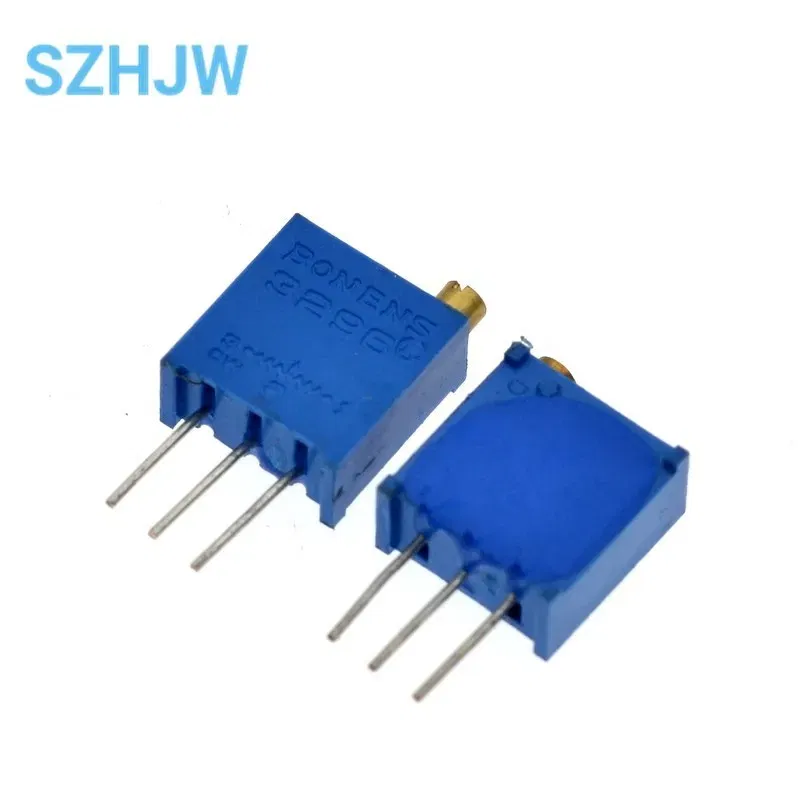 Resistance: 100 Ohm - 10PCS 3296 potentiometer Kit High Precision 3296W Variable Resistor 100R -1M 200R 500R 1k 2k 5K 10K 20K 50K 100K 200k 500k