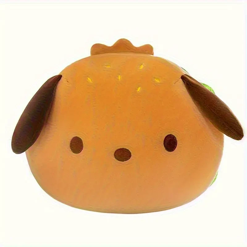 Adorable Cartoon Puppy Hamburger Plush Toy