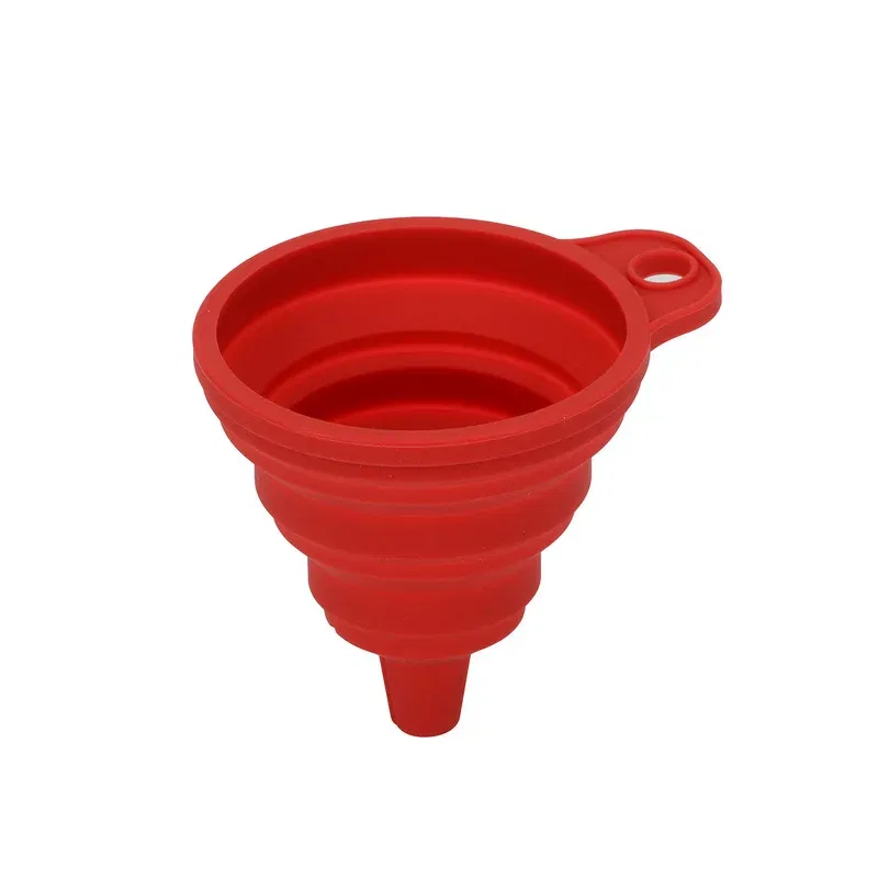 Color: black - Collapsible Silicone Car Engine Funnel for Alfa Romeo 147 156 159 Giulietta Mito Giulia Stelvio Brera GT