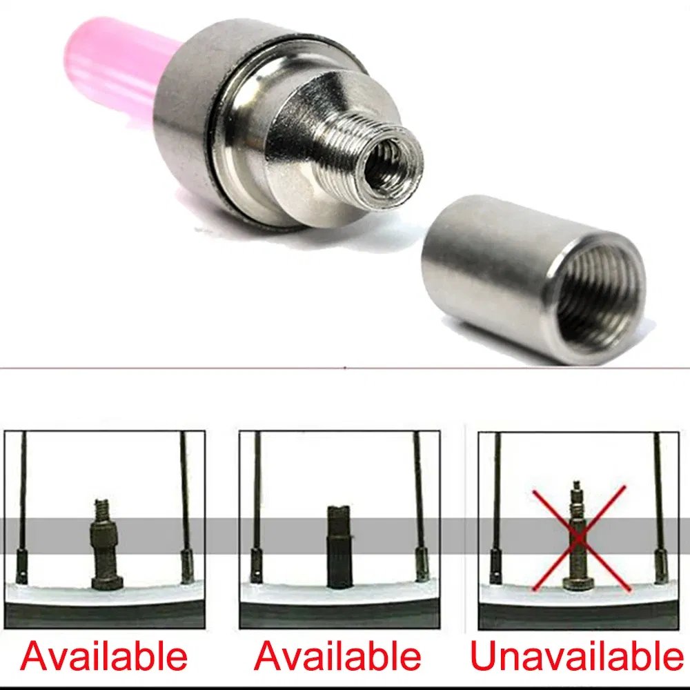 Color: Red, Ships From: CHINA - Bike Valve Caps Lamp Neon Spoke Light Bike Cool LED Flash For Road Bicycle MTB Motorcycle Car Tire Nozzle Cycling Accessories