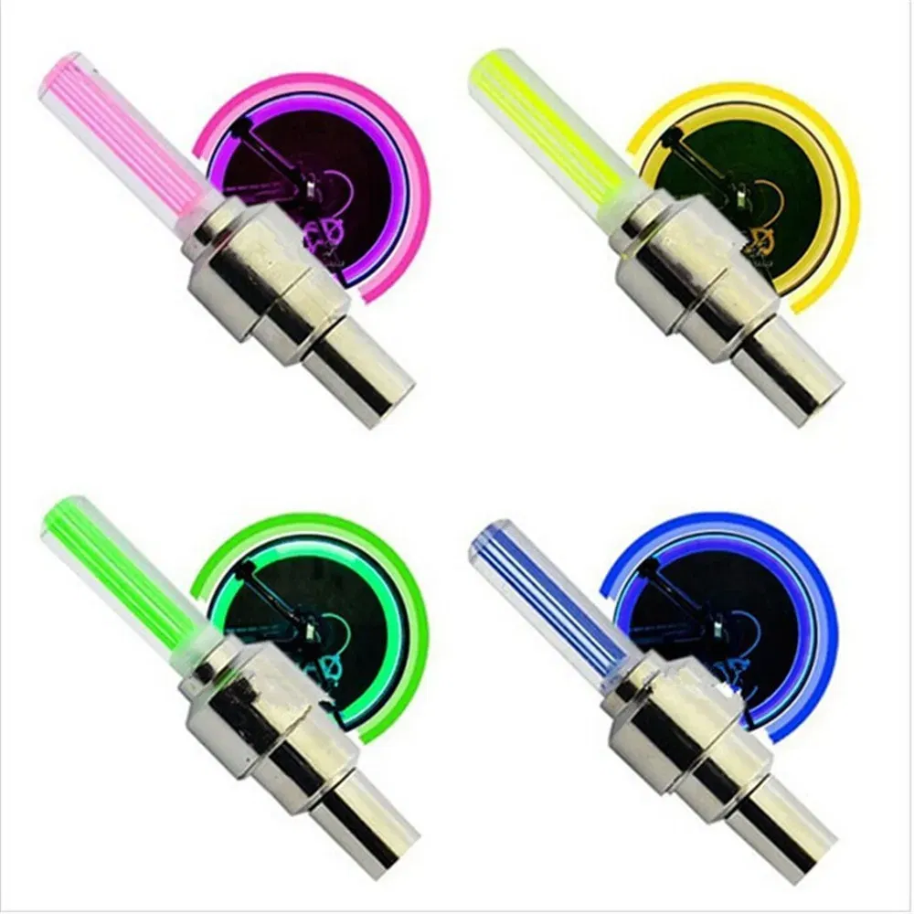 Color: Red, Ships From: CHINA - Bike Valve Caps Lamp Neon Spoke Light Bike Cool LED Flash For Road Bicycle MTB Motorcycle Car Tire Nozzle Cycling Accessories