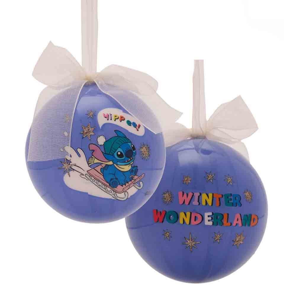 Stitch Christmas set of 4 Baubles