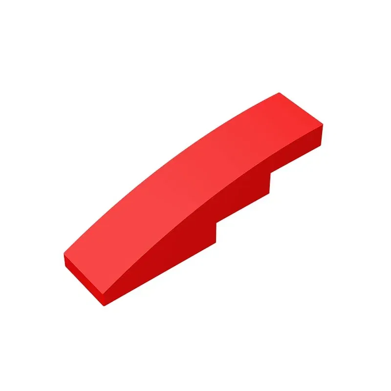 Color: Burgundy - Gobricks GDS-658 Slope, Curved 4 x 1 compatible with lego 11153 61678 pieces of children's DIY Educational Building Blocks