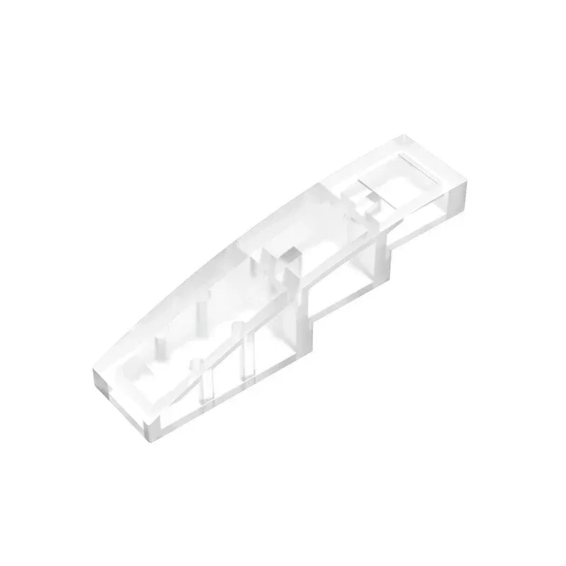 Color: Burgundy - Gobricks GDS-658 Slope, Curved 4 x 1 compatible with lego 11153 61678 pieces of children's DIY Educational Building Blocks