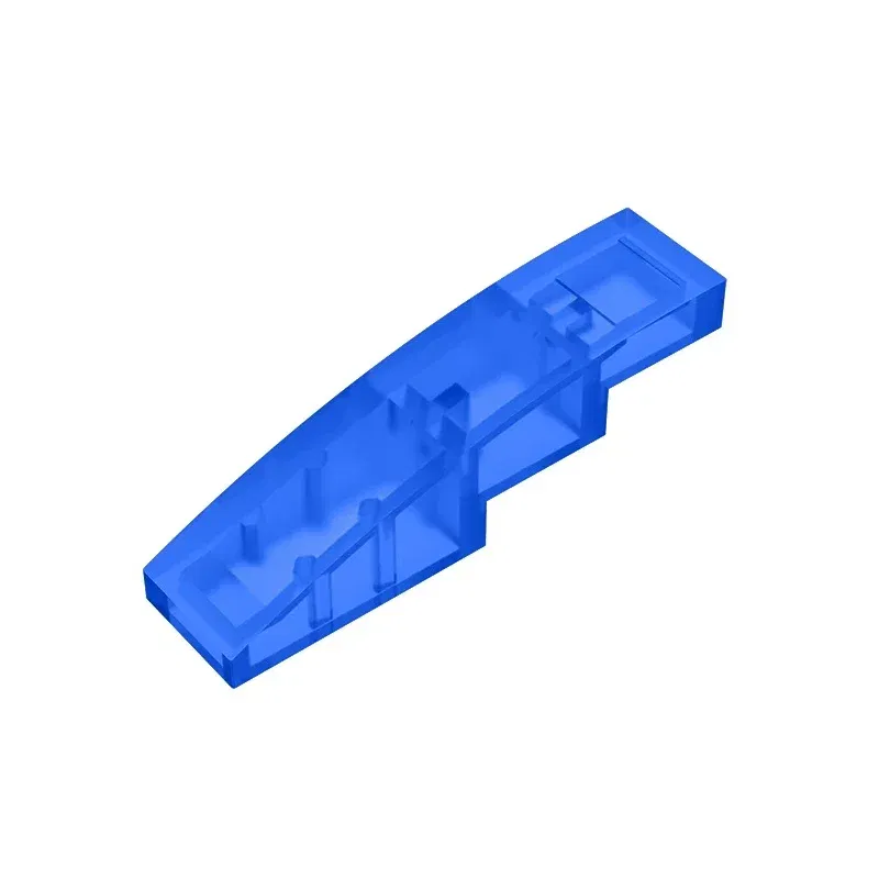 Color: Burgundy - Gobricks GDS-658  Slope, Curved 4 x 1 compatible with lego 11153 61678 pieces of children's DIY Educational Building Blocks