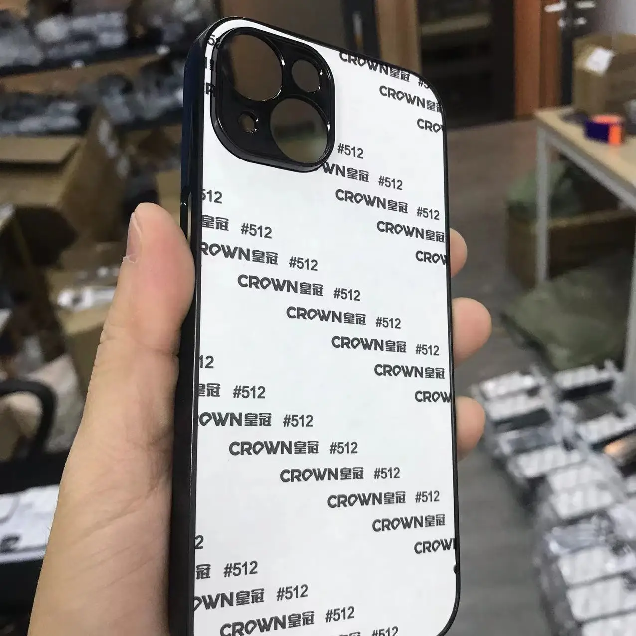 Color: black, Material: Neoprene - 5pcs  plastic Sublimation Blank Cover Case For iPhone 16 15 14 13 12 11 12 Pro Max With Aluminium Plate