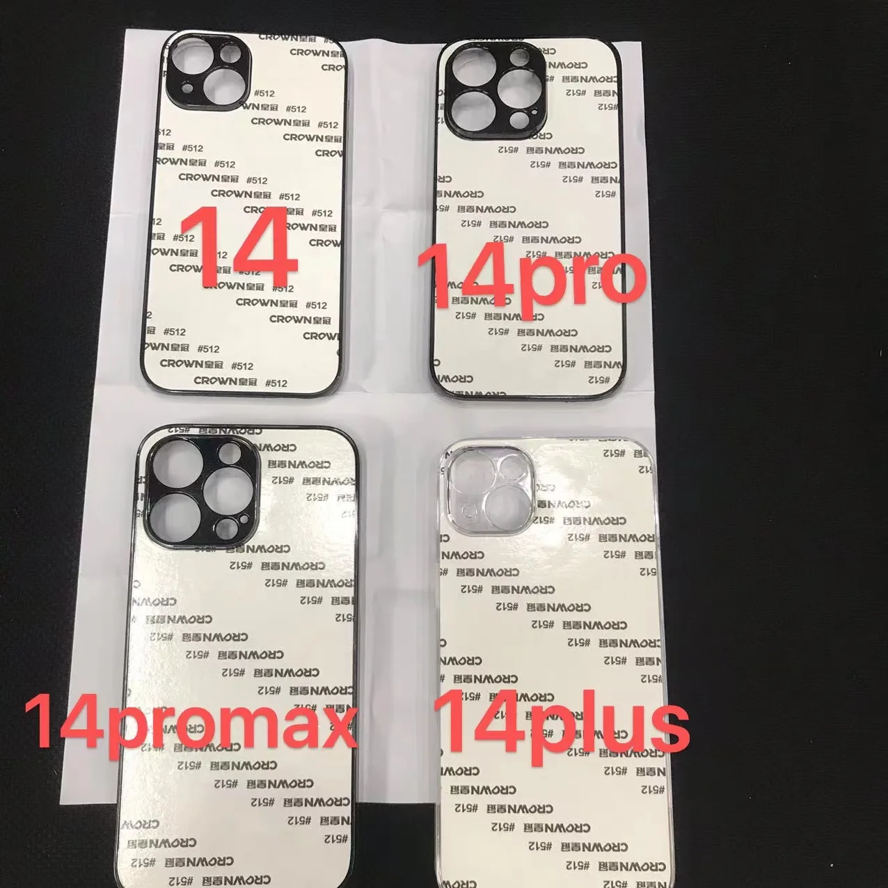 Color: black, Material: Neoprene - 5pcs  plastic Sublimation Blank Cover Case For iPhone 16 15 14 13 12 11 12 Pro Max With Aluminium Plate