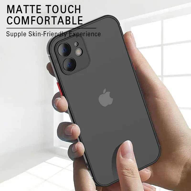 Material: Polyester, Color: Black - Matte Phone Case for IPhone 13 12 11 14 Pro Max Mini Luxury Soft Silicone Shockproof Case for IPhone X XS Max XR 15 7 8 Plus SE
