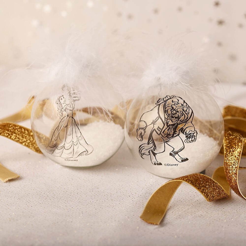 Collectible Christmas Bauble set: Belle & Beast