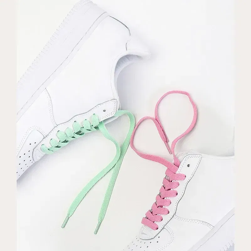 Color: Pink, Ships From: CHINA, Length: 180 cm - 1pair Flat Shoelaces Classic Shoe Laces Fit Fashion Solid Sports Shoelace Casual Unisex Shoe Strings Shoe Accessories