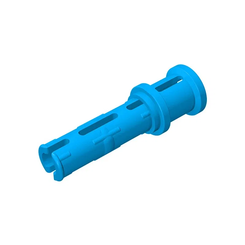 Color: SKY BLUE - Gobricks 10PCS Bricks Technical Pin 3L with Friction Ridges Lengthwise and Stop Bush Compatible With 32054 Assembles Block
