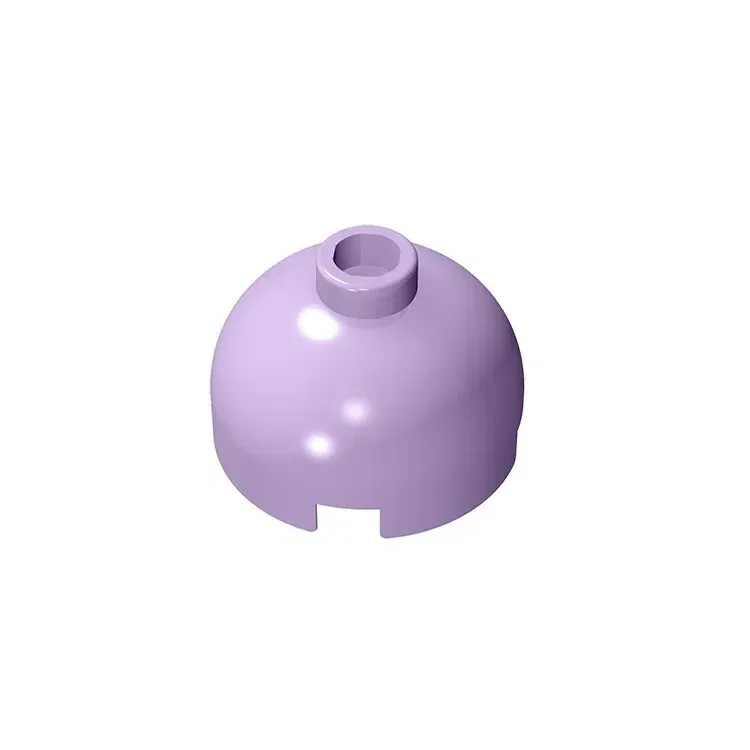 Color: plum - Gobricks GDS-742 Circles/Angles Brick2x2 Round brick compatible with lego 18841 30367 DIY Educational Building Blocks