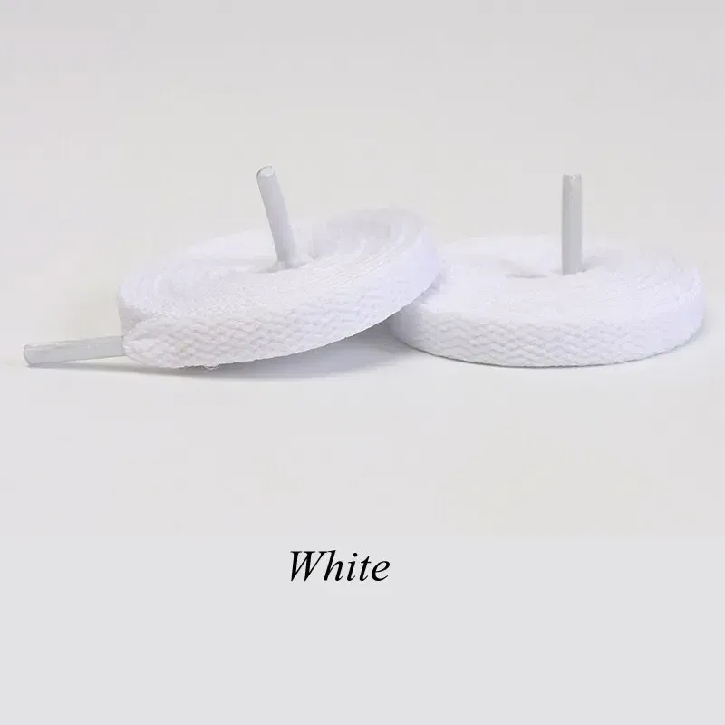 Color: WHITE, Ships From: CHINA, Length: 100cm - 1pair Classic Shoe Laces Flat Shoelaces Fit Fashion Solid Sports Shoelace Casual Unisex Shoe Strings Shoe Accessories