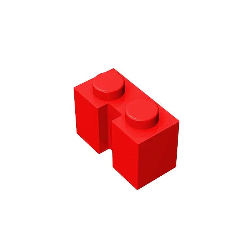 Color: GRAY - Gobricks GDS-798 BRICK 1X2 W. GROOVE compatible with lego 4216 children's toys Assembles Building Blocks Technical