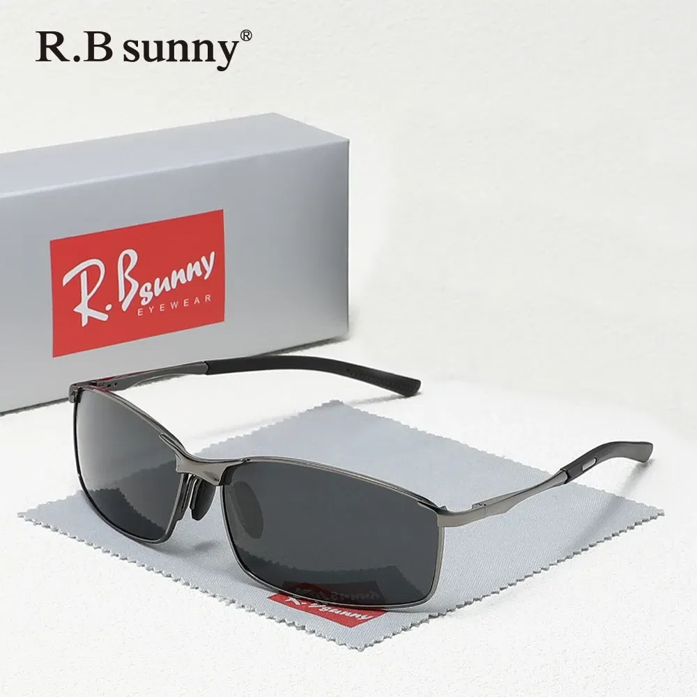 Lenses Color: GRAY - Fashion Rectangle Sunglasses Polarized UV400 Parsnip Glasses For Men Women Driving Fishing Casual Eyewear