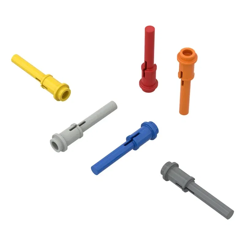 Color: WHITE, Size: S - 10PCS 61184 Pin 1/2 with 2L Bar Extension Building Block Moc Technical Compatible with Brick DIY Children's Toy
