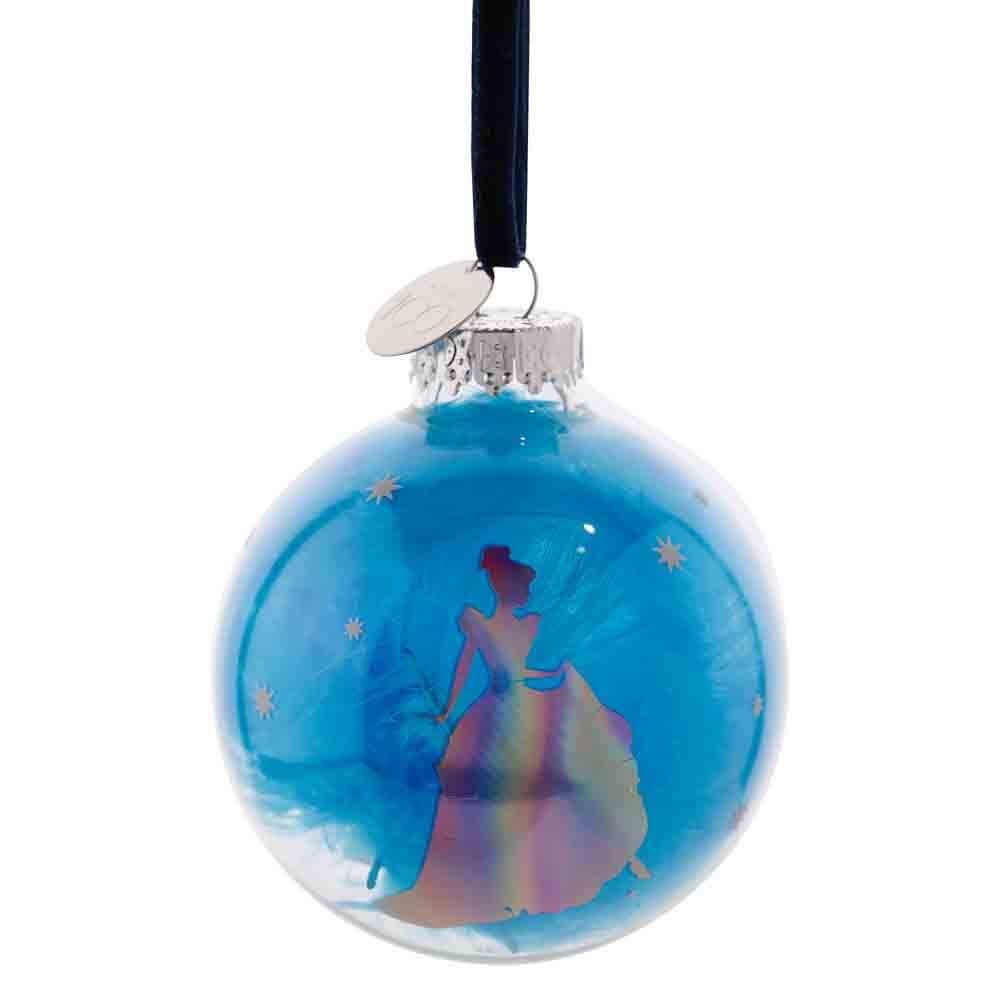 Disney 100 Christmas Glass Bauble Cinderalla