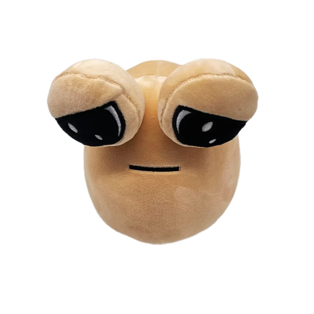 Color: WHITE - 1-6Pcs 22Cm Anime Game The Maw My Pet Alien Pou Kawaii Cartoon Plush Toys Children Birthday Xmas Gifts