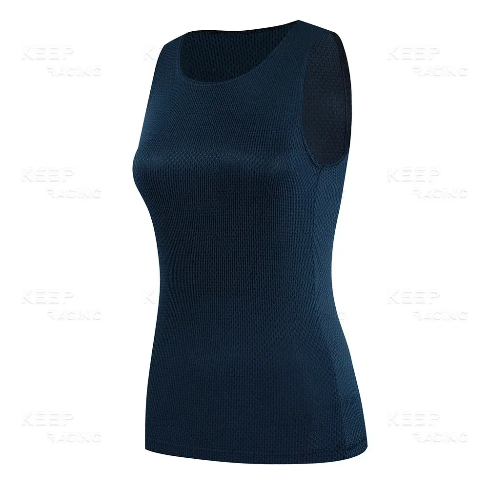 Color: Beige, Size: M - Women Cycling Base Layers Colorful Cycling Jersey Blue Quick Dry Vest Breathable Pink Undershirt Elastici Vest Road Bike Jerseys