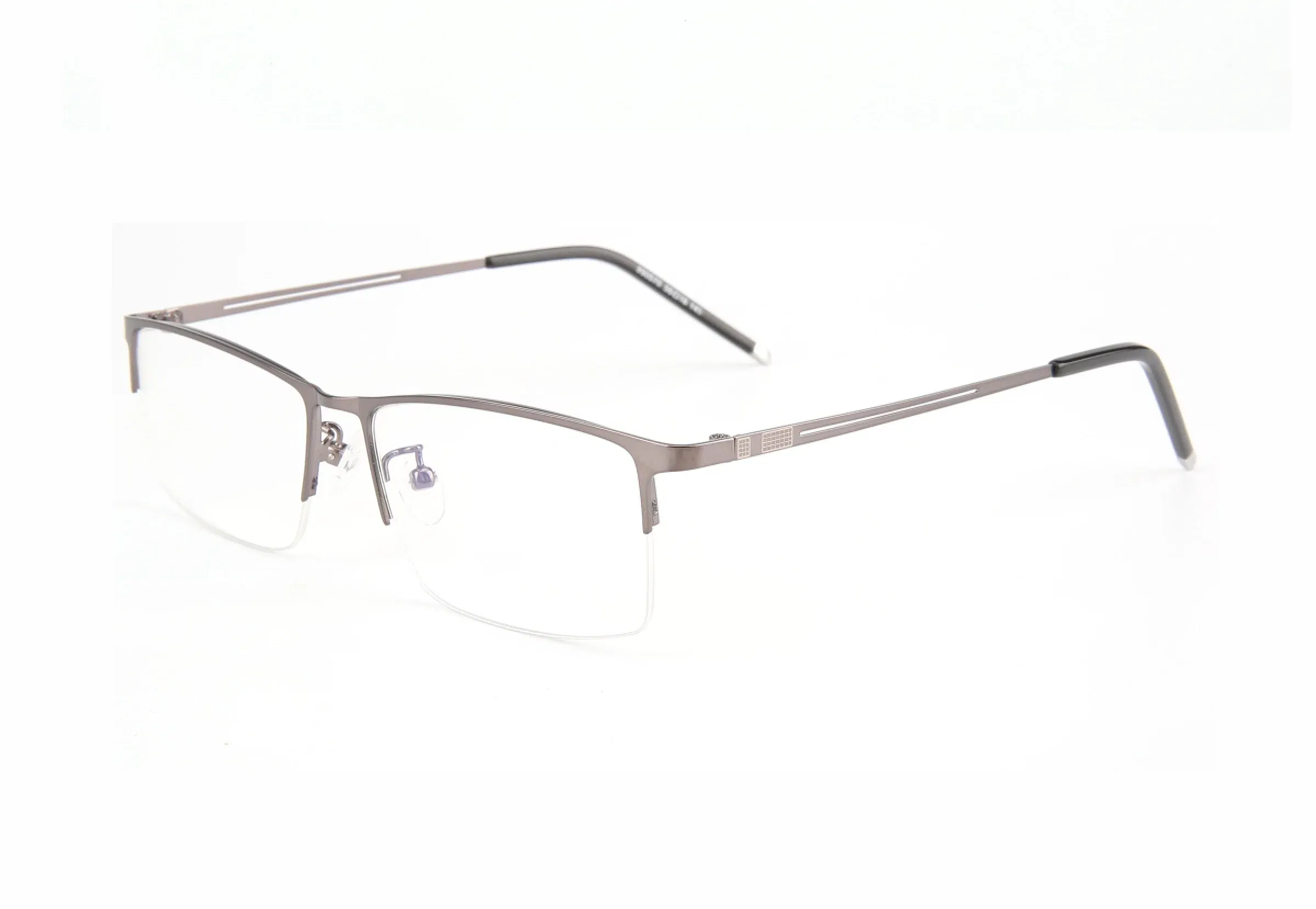 Frame Color: WHITE, Eye Prescription: +375 - Sun Photochromic Finished Myopia Glasses Women Men Metal Half Frame Chameleon Short-sight Eyewear0 -0.5 -0.75 -1.0 To -6.0