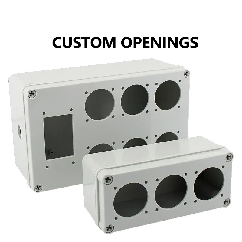 Color: MULTI - Black Outdoor Waterproof Enclosure Plastic Box Electronic Project Instrument Case Electrical Project Box Junction Box Housing
