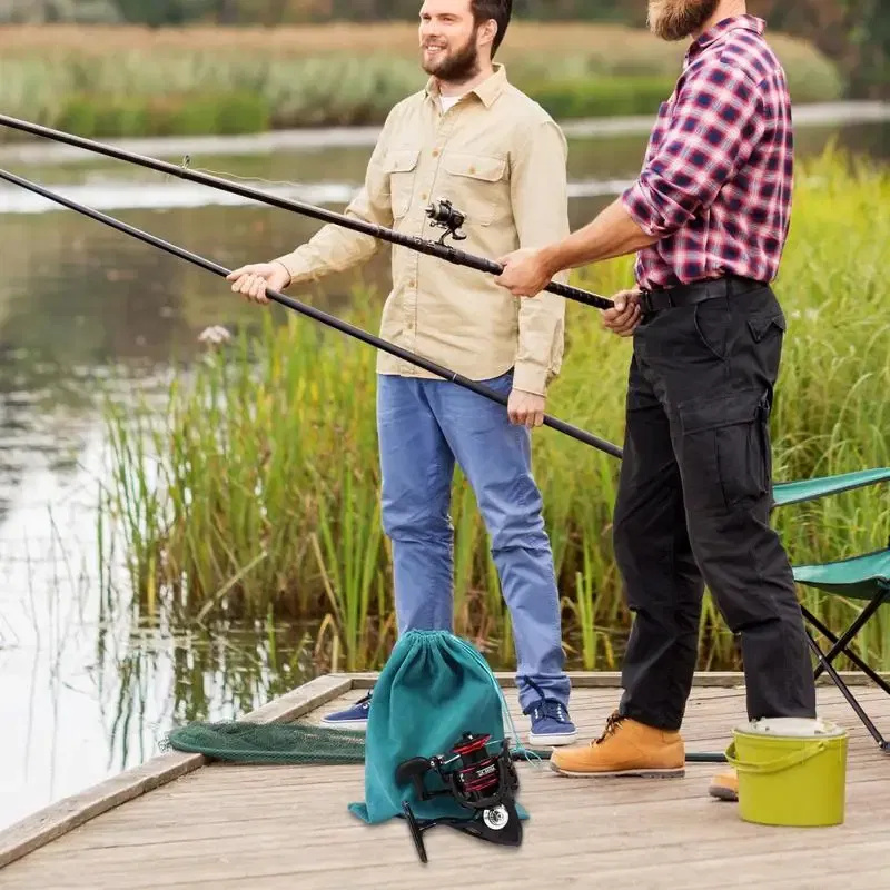 Color: Red, Ships From: CHINA - Drawstring Fishing Reel Storage Bag Portable Fishing Reel Protect Fishing Tackle Bag Accessory Bag