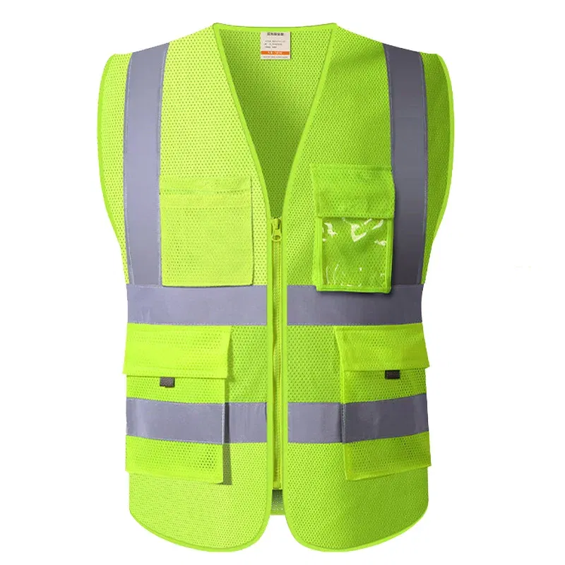 Color: Black, Size: XL - SFVEST MENS WOMEN HI VIS VIZ EXECUTIVE VEST WAISTCOAT TWO INCHES WIDTH REFLECTIVE SAFETY LARGE POCKETS FREE DELIVERY