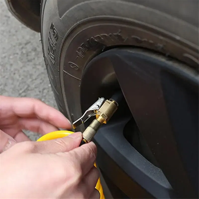 Accessories Hose Repair Vehicle Tire Air Chuck Heavy Duty Screw On Tire Air Chuck Tire Inflator Gauge Compressor Barb Connector
