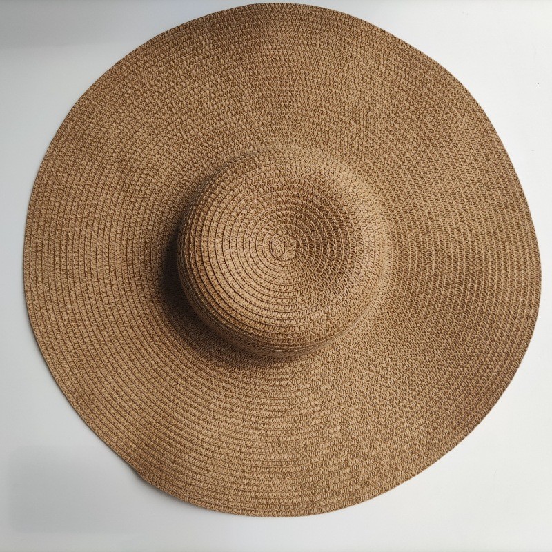 Wide-Brim Straw Hat for Women