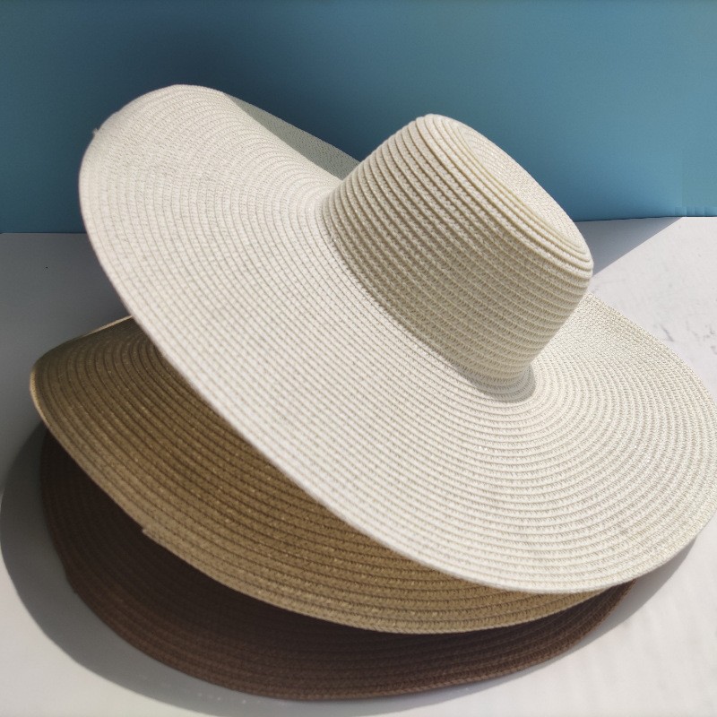 Wide-Brim Straw Hat for Women